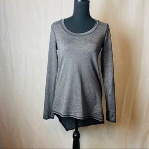 Splendid black marled asymmetrical long sleeve~XS